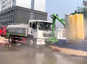 东风多利卡D9隧道清洗车视频图片